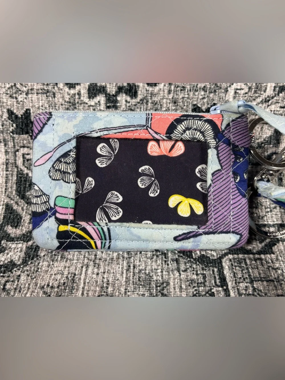 Vera Bradley lanyard and ID case in Butterfly‎ By pattern